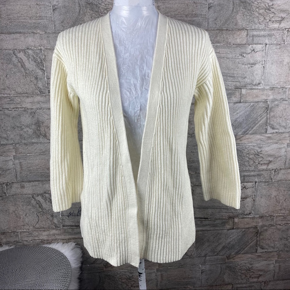 J.CREW Open Knit Sweatee Cardigan J7846 Cotton - Picture 1 of 8